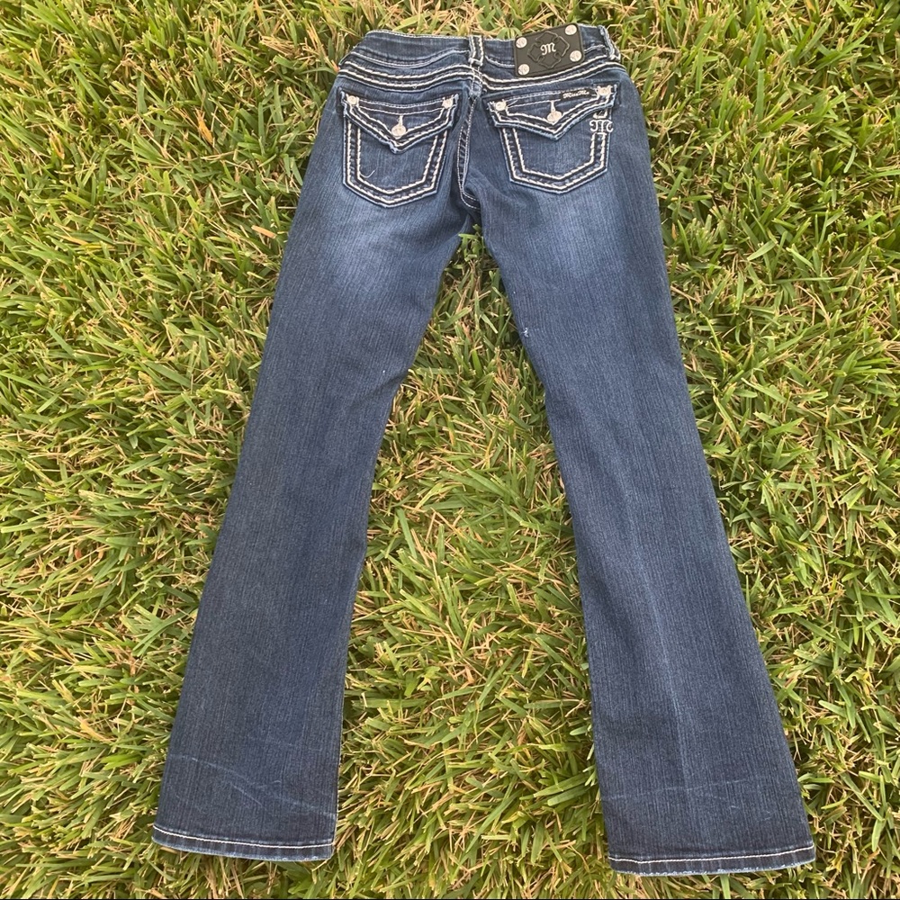 Rhinestone Bling Miss Me Bootcut Jeans Size 25 - Picture 7 of 9
